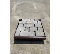 Люк скрытый под тротуарную плитку/брусчатку АРМАВИРПОЛИПРОМ 400x400 мм, нагрузка до 3 т, сталь, коричневый/съемный АРМАВИР-ПолиПром коричнеый 400*400