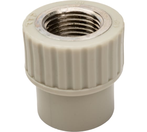Муфта RTP PN25 комбинированная, внутренняя резьба, D20х1/2", серая 10933