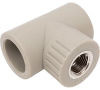 Тройник RTP PN25 комбинированный, внутренняя резьба D32х1/2 мм, серая 10990