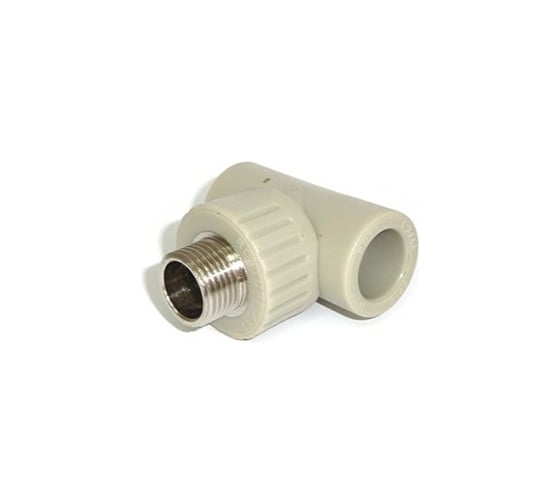 Тройник RTP PN25 комбинированный, наружная резьба D20х1/2", серая 10995