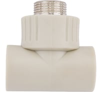 Тройник RTP PN25 комбинированный, наружная резьба D25х3/4 мм, серая 10998