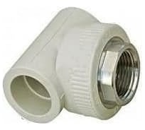 Тройник RTP PN25 комбинированный, внутренняя резьба D50х1 1/2 мм под ключ, серая 10993