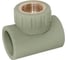 Тройник RTP комбинированный, внутренняя резьба PN25 D25х1/2", серая 10987 1