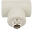Тройник RTP комбинированный, наружная резьба PN25 D32х1/2", серая 11000 1