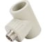 Тройник RTP комбинированный, наружная резьба PN25 D32х1/2", серая 11000 4