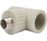 Тройник RTP комбинированный, наружная резьба PN25 D32х1/2", серая 11000 5