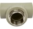 Тройник RTP комбинированный, внутренняя резьба PN25 D40х1 1/4", под ключ, серая 10992 3