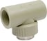 Тройник RTP комбинированный, внутренняя резьба PN25 D40х1 1/4", под ключ, серая 10992 4