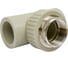 Тройник RTP комбинированный, внутренняя резьба PN25 D40х1 1/4", под ключ, серая 10992 1