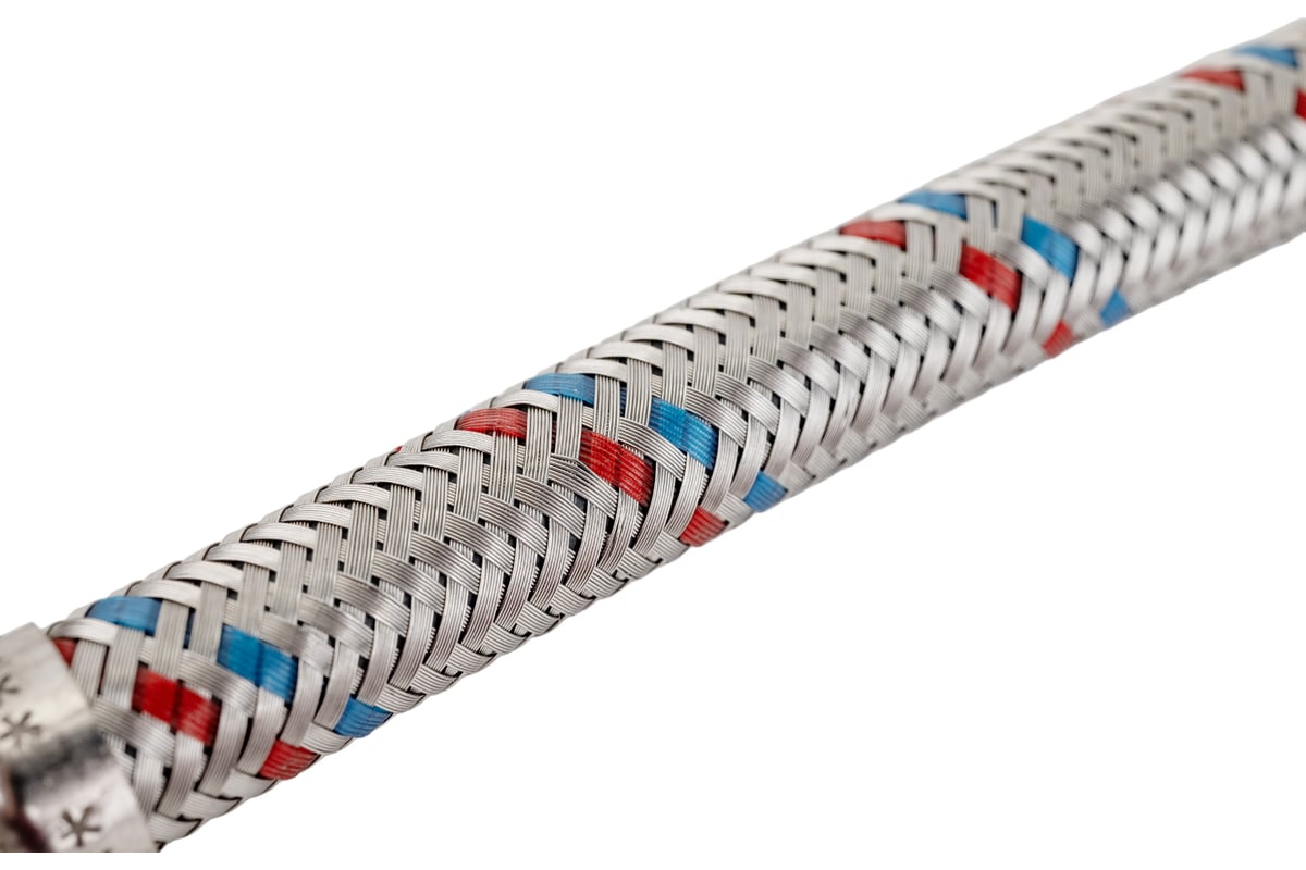 Гибкая подводка для воды (30 см; 1/2"; гайка-штуцер) VALTEC VTf.002.IS ...