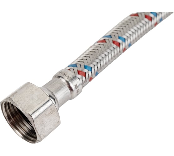 Гибкая подводка для воды (30 см; 1/2"; гайка-штуцер) VALTEC VTf.002.IS.0404030