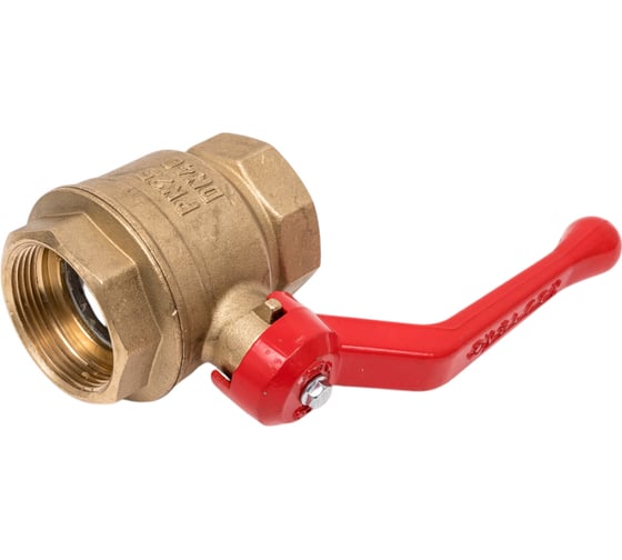 Кран шаровой Valfex N/P59 БИРКА для ВОДЫ 1 1/2" ВР/ВР ручка-рычаг, латунный 11Б27фт1М (8/2) VF.214.LR1.112.N/P59.Bir