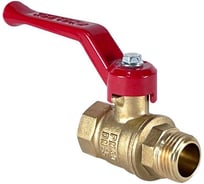 Кран шаровой Valfex N/P59 БИРКА для воды 1 1/2" ВР/НР ручка-рычаг, латунный 11Б27фт1М (8/2) VF.215.LR1.112.N/P59.Bir