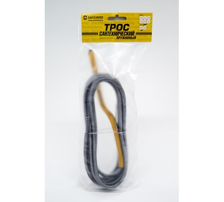 Трос канализационный пружинный Сантехкреп d 6 мм, L=3 м 3.1.2.4 3.1.2.4.