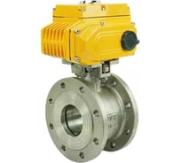 Шаровой кран DN.ru КШмФП.316.200 Ду50 Ру16 электропривод QT-008 220В, с сигналом 4-20 мА D160-12184