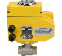 Кран шаровой DN.ru КШМП.316.230-ISO Ду10 Ру63 с электроприводом QT-003 24В D160-13436