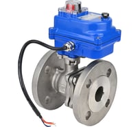 Шаровой кран DN.ru КШФП.316.200 Ду15 Ру40 с электроприводом 003 blue 220В D160-12688