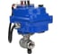Кран шаровой DN.ru КШМП.316.230-ISO Ду15 Ру63 с электроприводом 003 blue 24В D160-12764 2