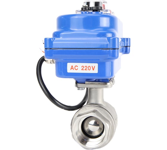 Кран шаровой DN.ru КШМП.316.230-ISO Ду15 Ру63 с электроприводом 003 blue 220В D160-12707