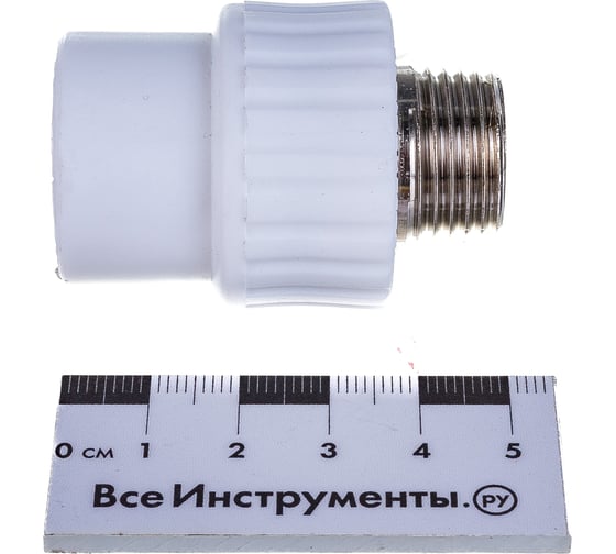 Муфта RTP комбинированная PN25, наружная резьба, D20х1/2 мм 10662
