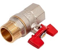 Кран шаровой RTP латунный, вн/нар., PN 25, ручка бабочка G 3/4 34893