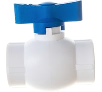 Кран шаровой RTP бабочка, синий, D25 мм 14618