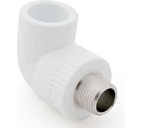 Угольник RTP PN25 комбинированный, наружная резьба, D32х1/2 мм 10804