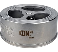 Клапан обратный пружинный DN.ru H71W Ду125 Ру25 межфланцевый, нерж. сталь 316 D100-03397