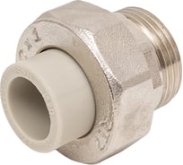 Муфта комбинированная RTP разъемная, американка, наружная резьба, D20х1 мм, серая 15808