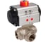 Кран шаровой Архимед L-порт, ENOLGAS BALL-O-MATIC, с пневмоприводом AE1071L-032.DA 1