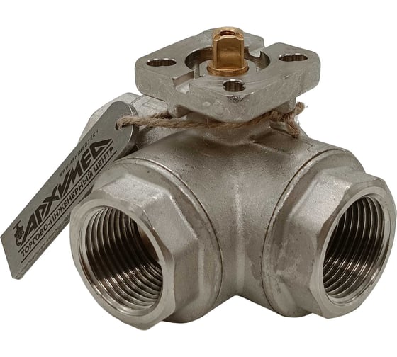 Кран шаровой Архимед L-порт, ENOLGAS BALL-O-MATIC S1071N36-DN25-PN40