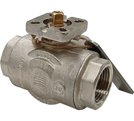 Кран шаровой Архимед L-порт, ENOLGAS BALL-O-MATIC S1071N36-DN25-PN40