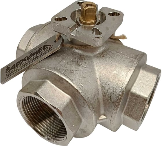 Кран шаровой Архимед L-порт, ENOLGAS BALL-O-MATIC S1071N38-DN40-PN25
