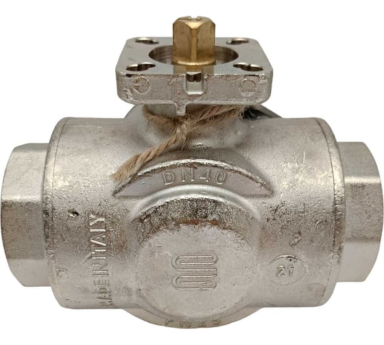 Кран шаровой Архимед L-порт, ENOLGAS BALL-O-MATIC S1071N38-DN40-PN25