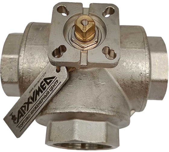 Кран шаровой Архимед L-порт, ENOLGAS BALL-O-MATIC S1071N38-DN40-PN25