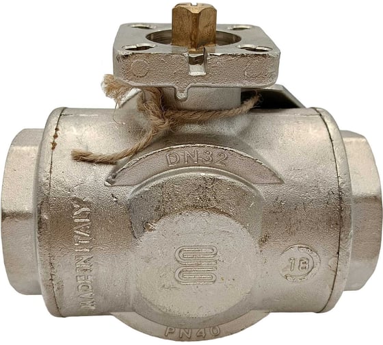 Кран шаровой Архимед L-порт, ENOLGAS BALL-O-MATIC S1071N37-DN32-PN40
