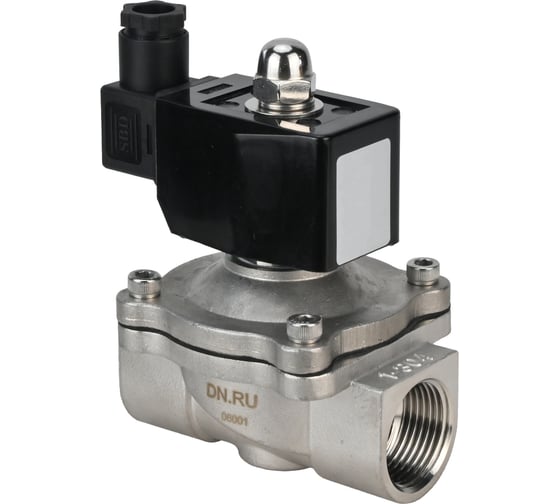 Клапан электромагнитный DN.ru VS2W-301V-NO Ду8 Ру10 двухходовой, сталь, VITON, 220В AC D130-03368