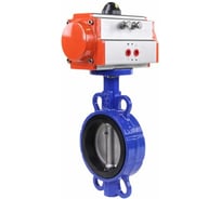 Затвор DN.ru дисковый GGG50-GGG40-EPDM Ду80 Ру16 с пневмоприводом D050-09045