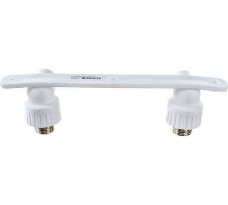 Угольник RTP PN25 комбинированный, с креплением, двойной под смеситель, наружная резьба, D20х1/2 мм 10703