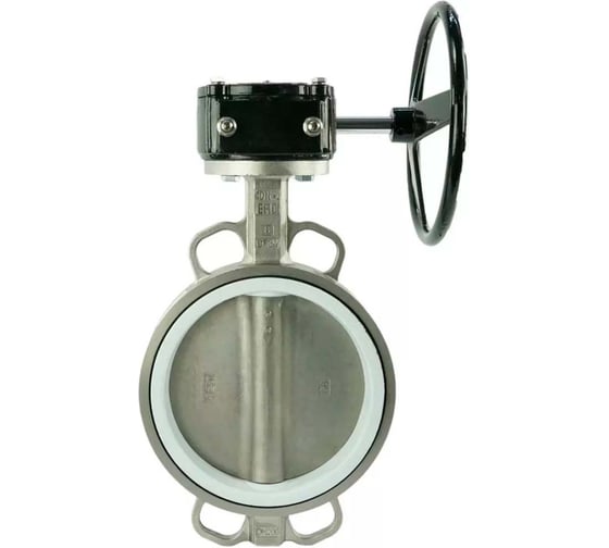 Затвор DN.ru 316L-316L-PTFE Ду100 Ру16 с редуктором HAM-1 D050-12097 1