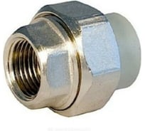 Муфта комбинированная RTP разъемная, американка, внутренняя резьба, D25х1 мм, серая 15801