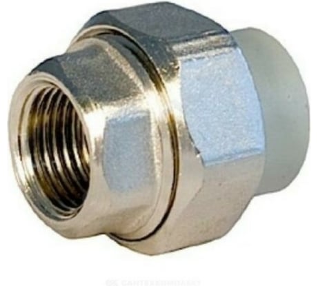 Муфта комбинированная RTP разъемная, американка, внутренняя резьба, D25х1 мм, серая 15801