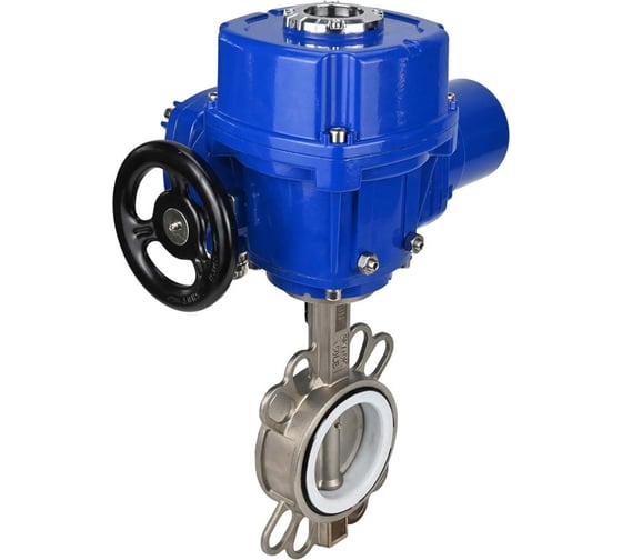 Затвор DN.ru 316L-316L-PTFE Ду100 Ру16 с электроприводом QT-W (M)-010 220В D050-12563