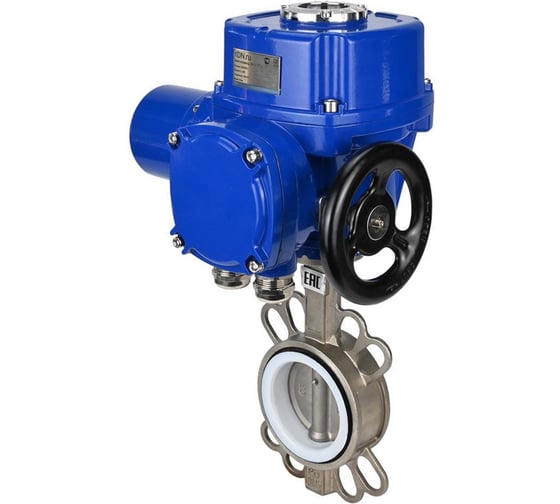 Затвор DN.ru 316L-316L-PTFE Ду100 Ру16 с электроприводом QT-W (M)-010 220В D050-12563