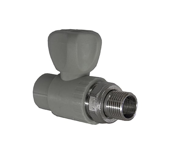 Кран шаровой для радиатора RTP D20х1/2 мм., прямой, серая 27903 1