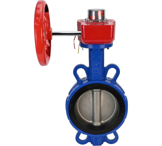 Дисковый поворотный затвор DN.ru GGG50-316L-EPDM Ду125 Ру16 с редуктором HGBF-1 D050-13009