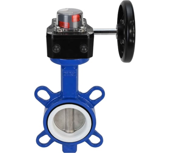 Затвор DN.ru WCB-316L-PTFE Ду150 Ру16 с редуктором HGB-2 D050-12149