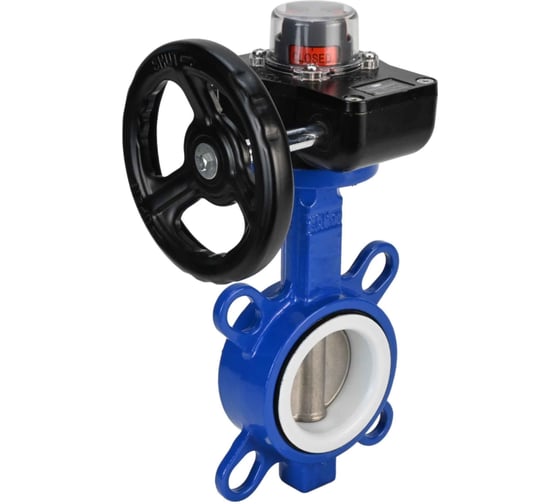 Затвор DN.ru WCB-316L-PTFE Ду150 Ру16 с редуктором HGB-2 D050-12149