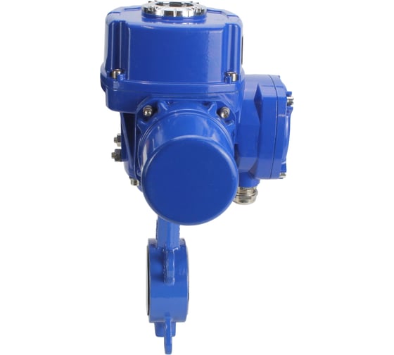 Затвор DN.ru WCB-316L-PTFE Ду200 Ру16 с электроприводом QT-W (M)-060 220В D050-12686