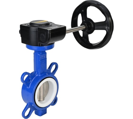 Затвор DN.ru WCB-316L-PTFE Ду40 Ру16 с редуктором HAM-1 D050-12103